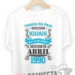 Modelo de camiseta dia dos pais todos os pais nascem iguais mas os melhores