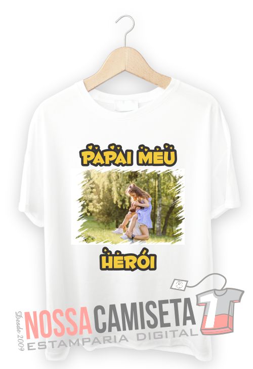 Camiseta do dia Pais com foto