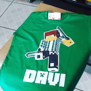Camiseta Minercraft Davi